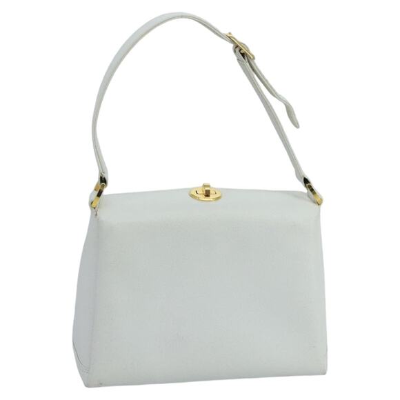 GUCCI Hand Bag Leather White Gold - Picture 1 of 16